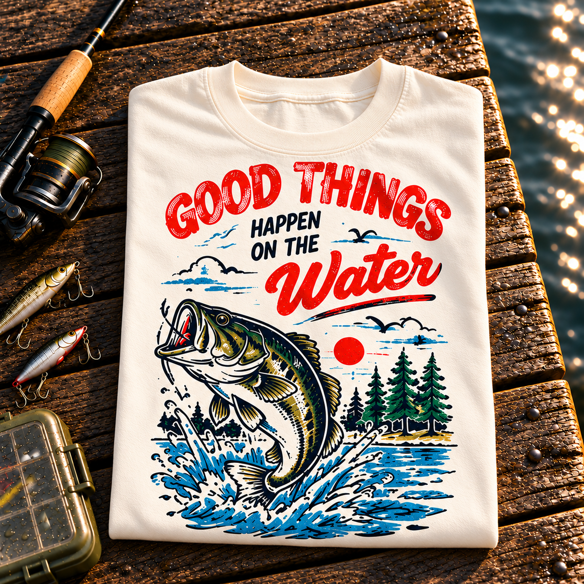 Fishing On Outdoor Cotton T-Shirt NL10091