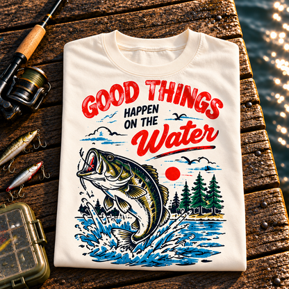 Fishing On Outdoor Cotton T-Shirt NL10091