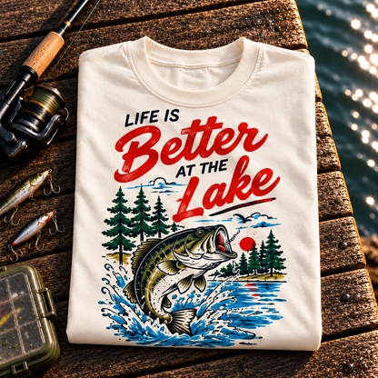 Fishing On Outdoor Cotton T-Shirt NL10092