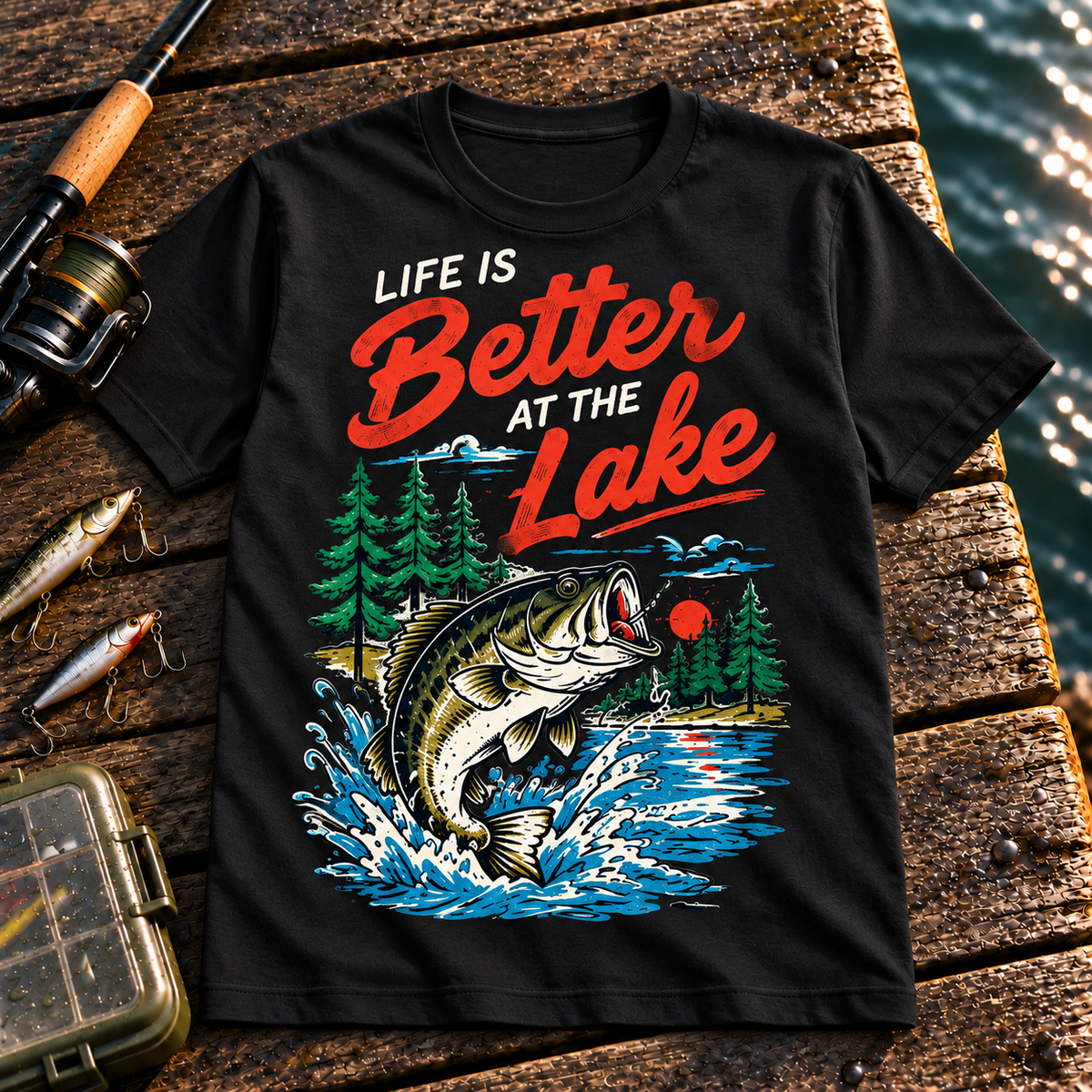 Fishing On Outdoor Cotton T-Shirt NL10092