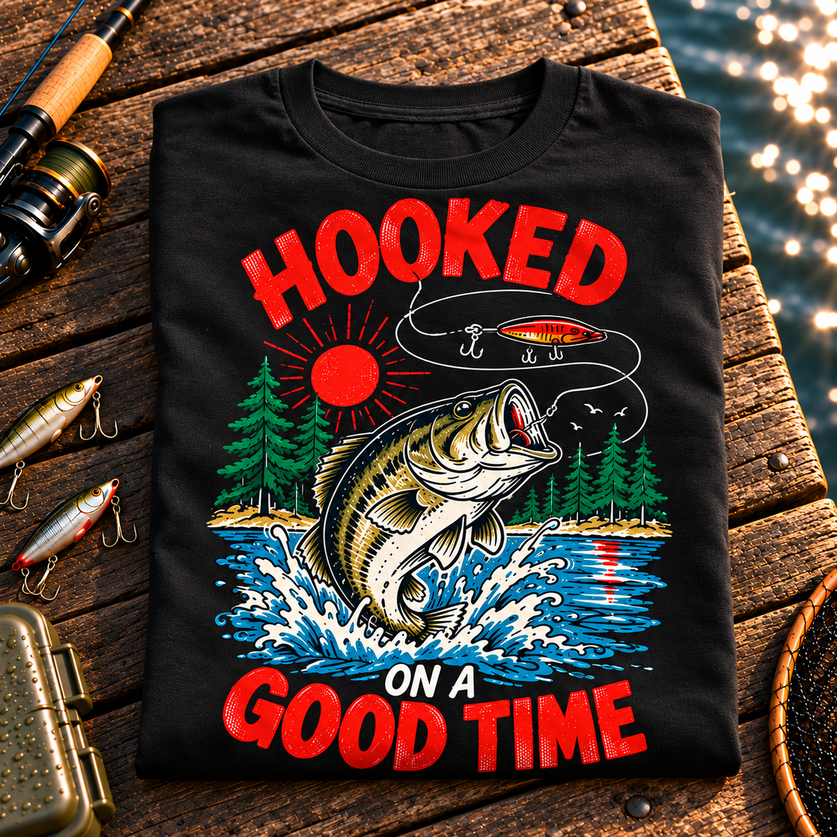 Fishing On Outdoor Cotton T-Shirt NL10090