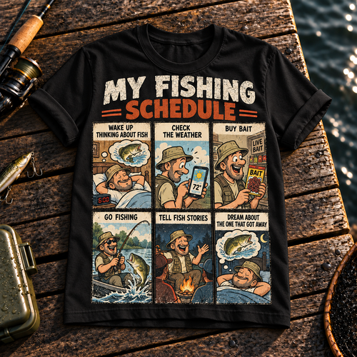 Fishing On Outdoor Cotton T-Shirt NL10100