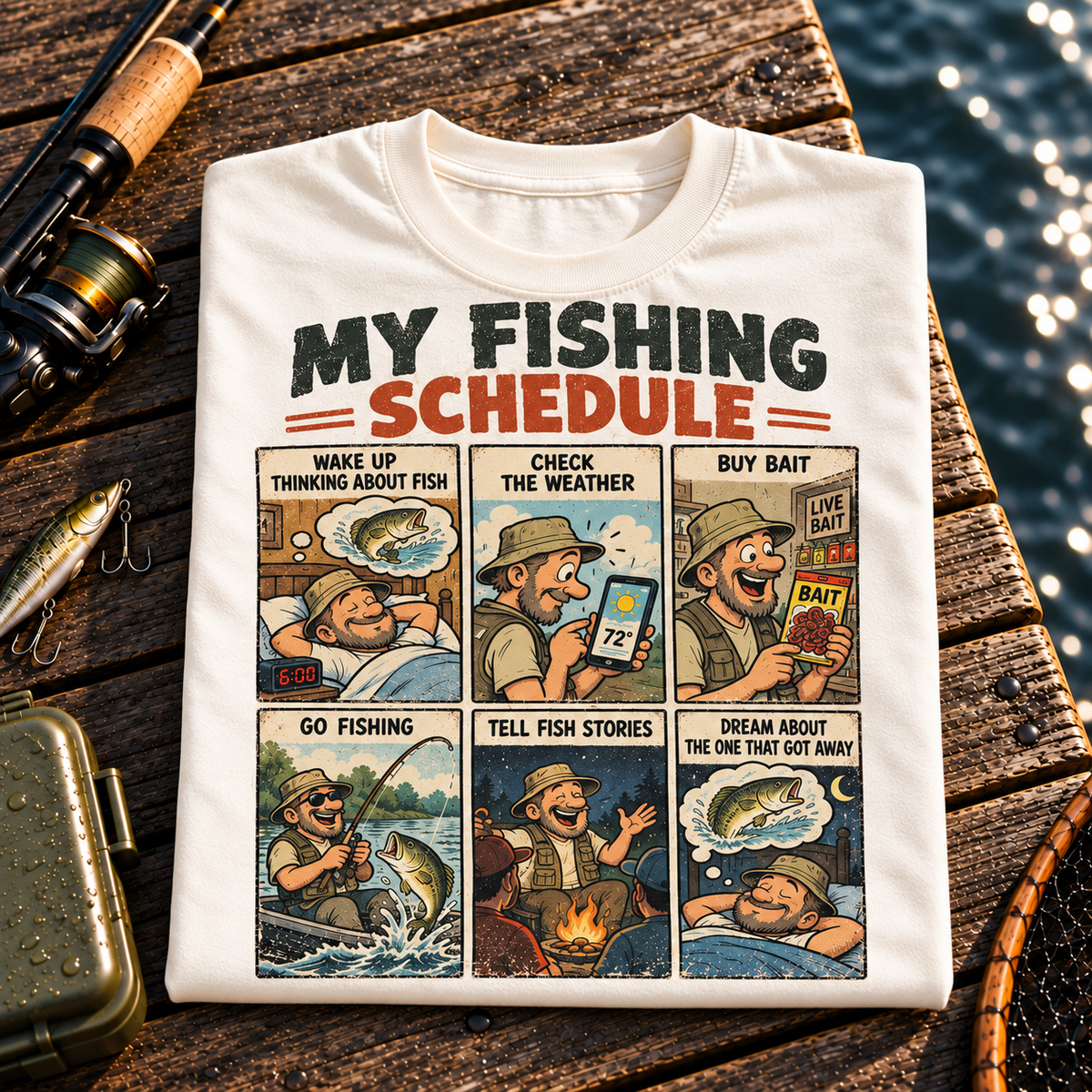 Fishing On Outdoor Cotton T-Shirt NL10100