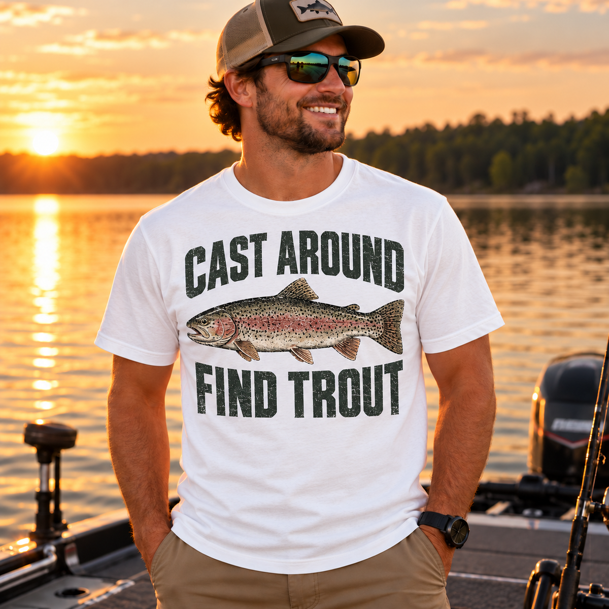 Fishing On Outdoor Cotton T-Shirt NL10101
