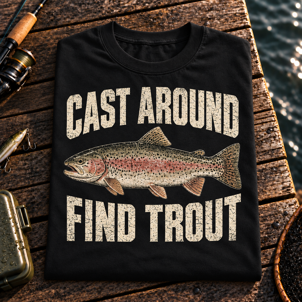 Fishing On Outdoor Cotton T-Shirt NL10101