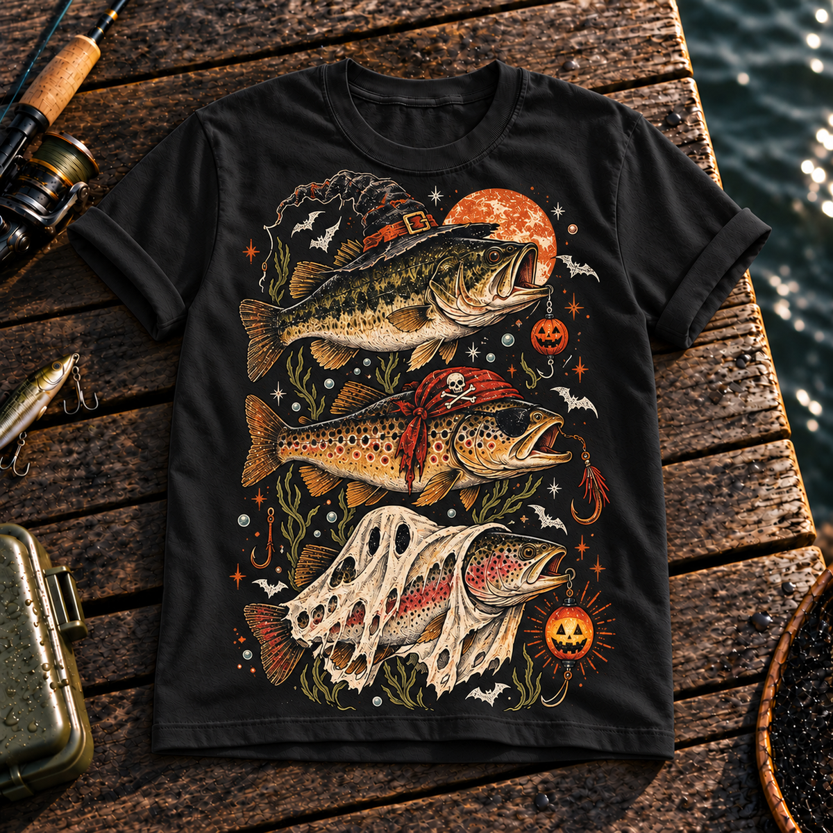 Fishing On Outdoor Cotton T-Shirt NL10109