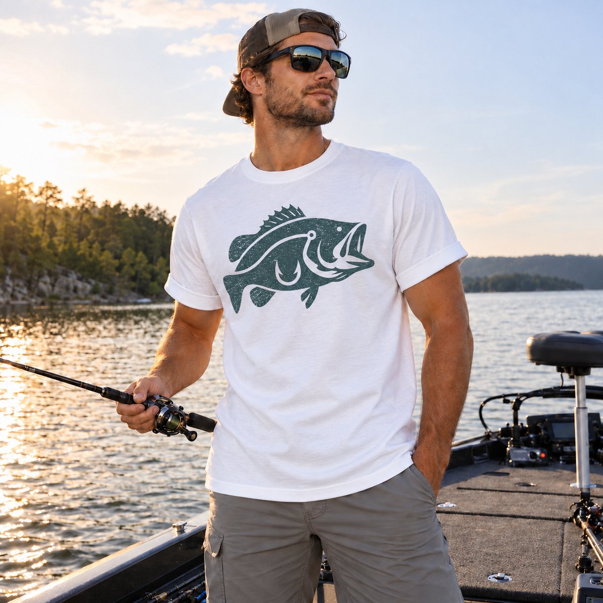 Fishing On Outdoor Cotton T-Shirt NL10102