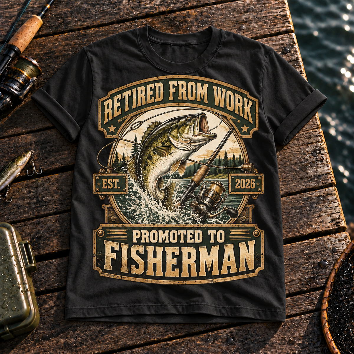 Fishing On Outdoor Cotton T-Shirt NL10103
