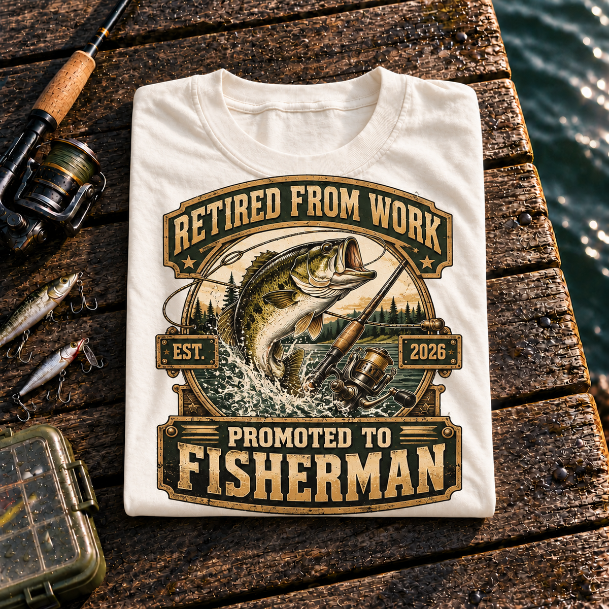Fishing On Outdoor Cotton T-Shirt NL10103
