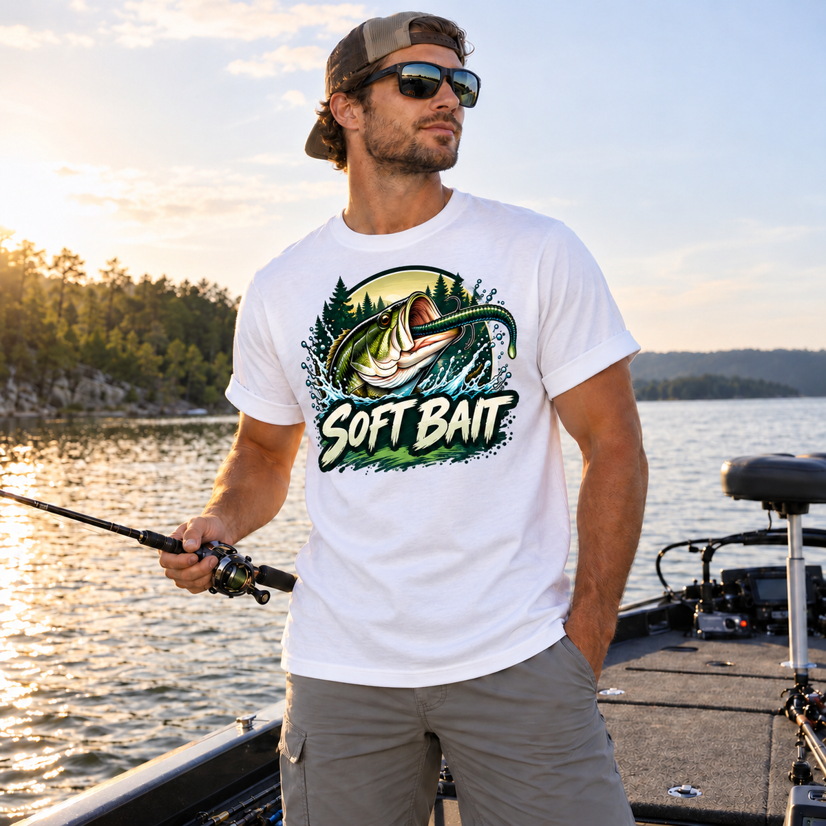 Fishing On Outdoor Cotton T-Shirt NL10110