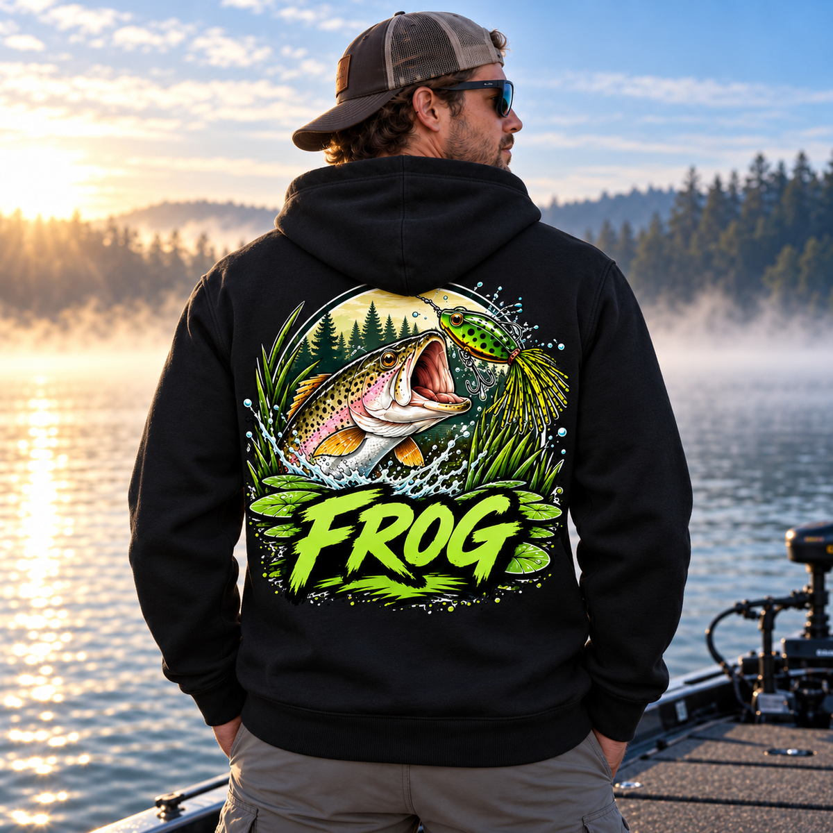Fishing On Outdoor Cotton Hoodie NL10122