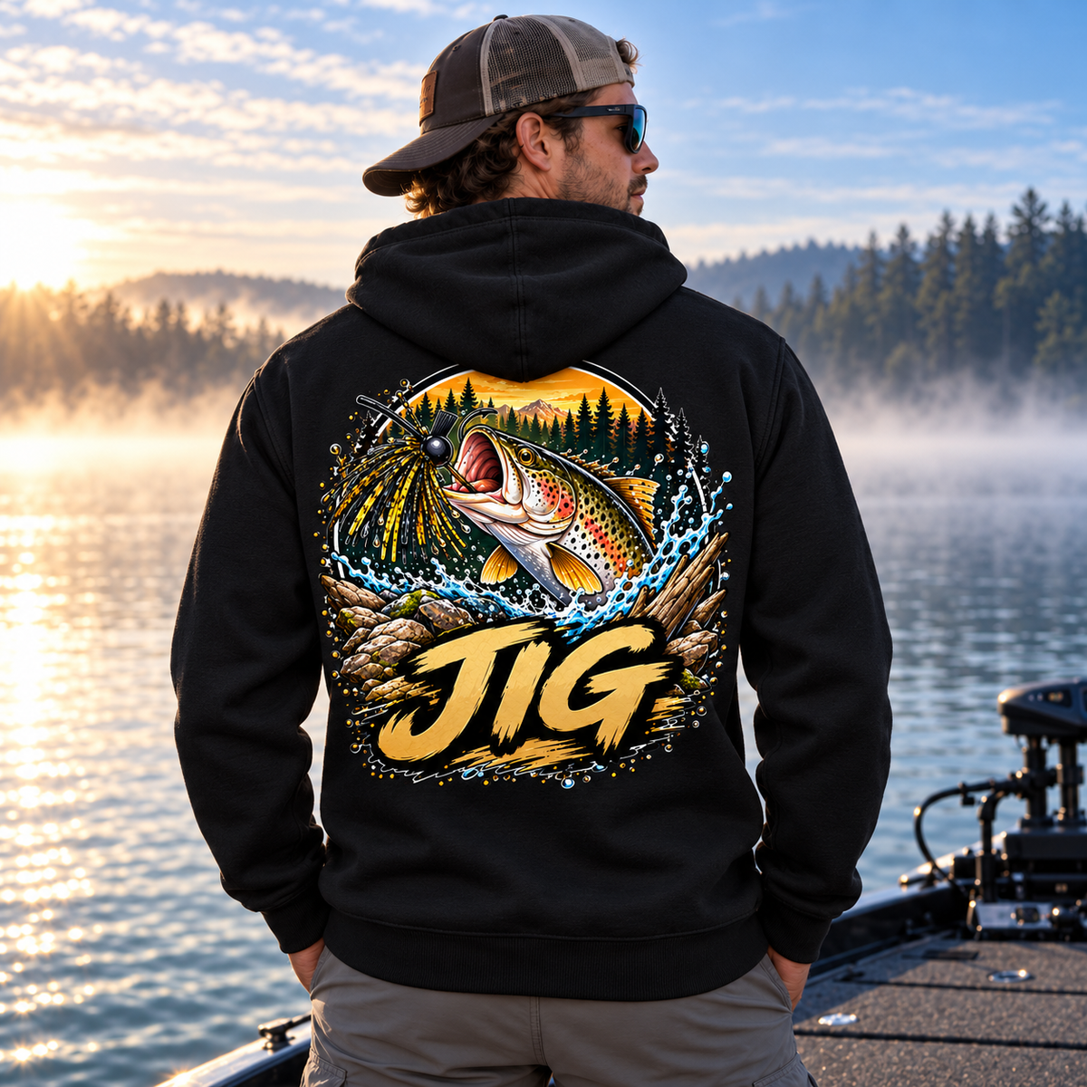 Fishing On Outdoor Cotton Hoodie NL10120