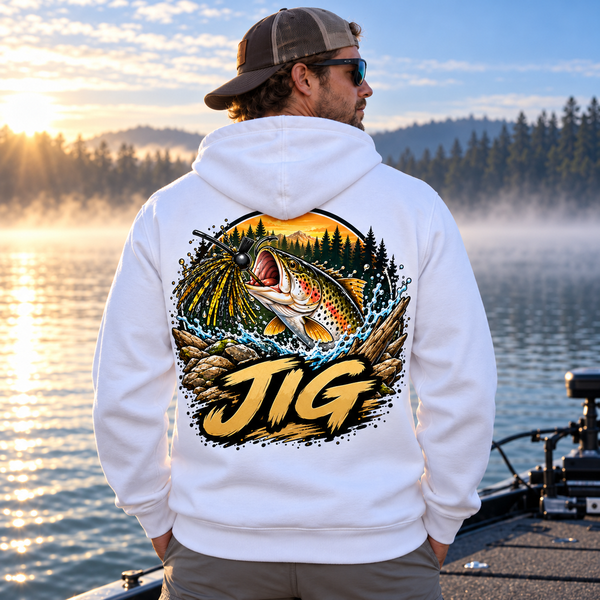 Fishing On Outdoor Cotton Hoodie NL10120