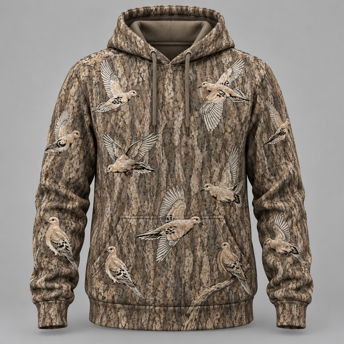 Bottomland Camo Dove Hoodie