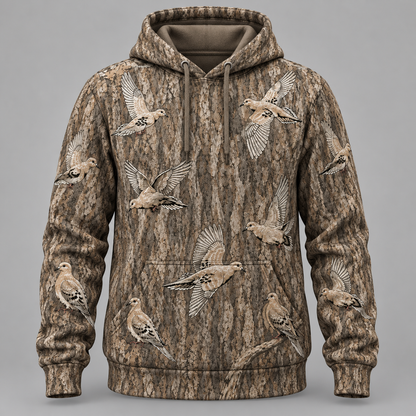 Bottomland Camo Dove Hoodie