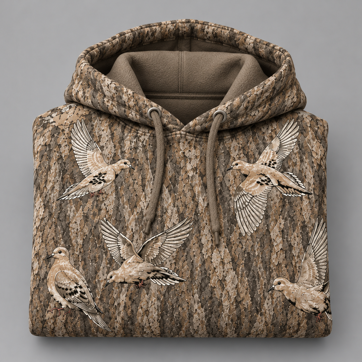 Bottomland Camo Dove Hoodie