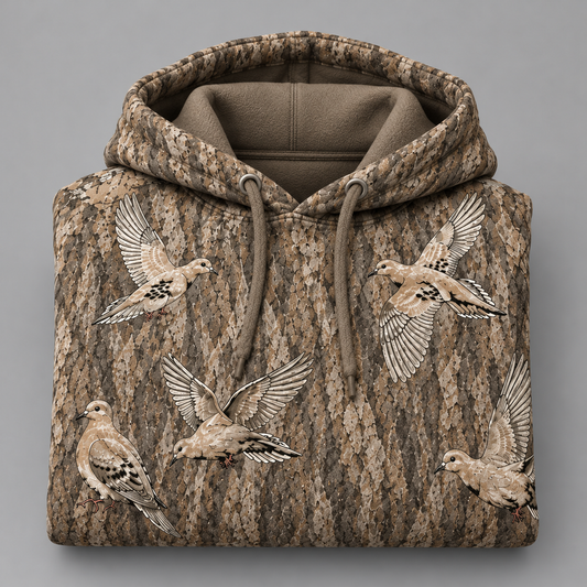 Bottomland Camo Dove Hoodie