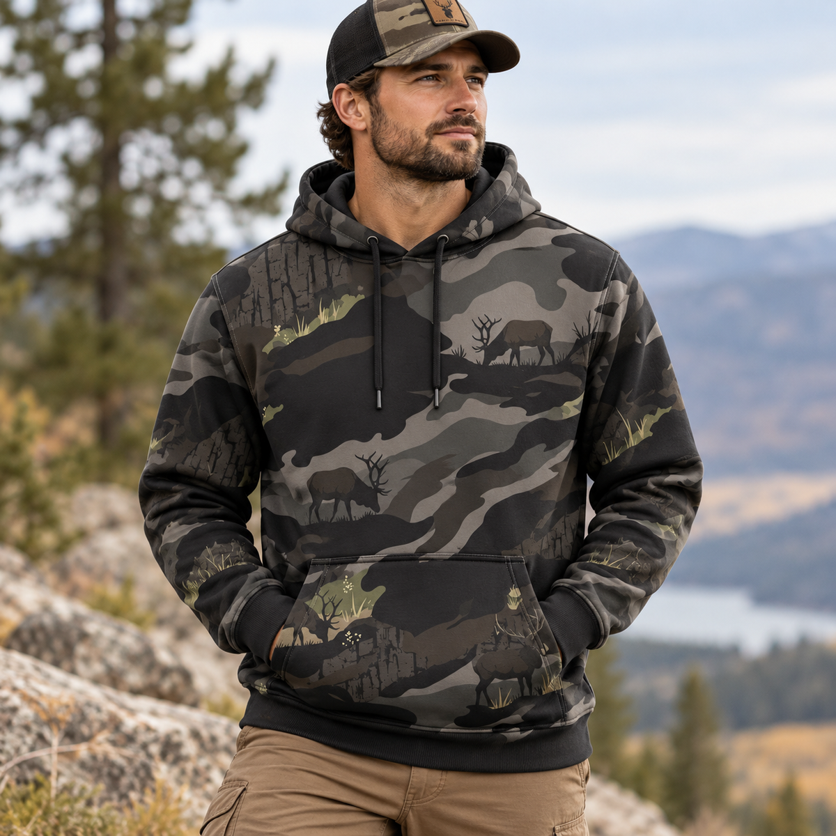 Elk Hunting Hoodie