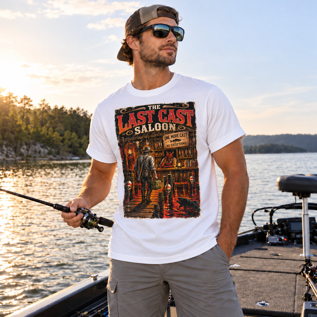 Fishing On Outdoor Cotton T-Shirt NL10104