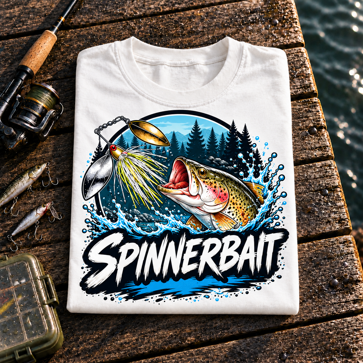 Fishing On Outdoor Cotton T-Shirt NL10114