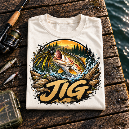 Fishing On Outdoor Cotton T-Shirt NL10115