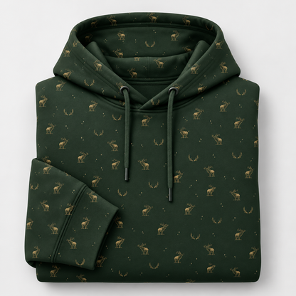 Elk hunting whitetail heritage Xmas Hoodie