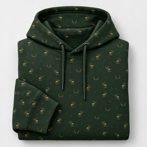Elk hunting whitetail heritage Xmas Hoodie