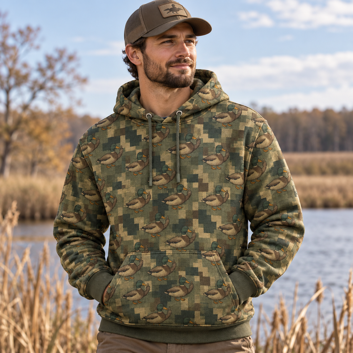 Mallard Duck Camo Hoodie