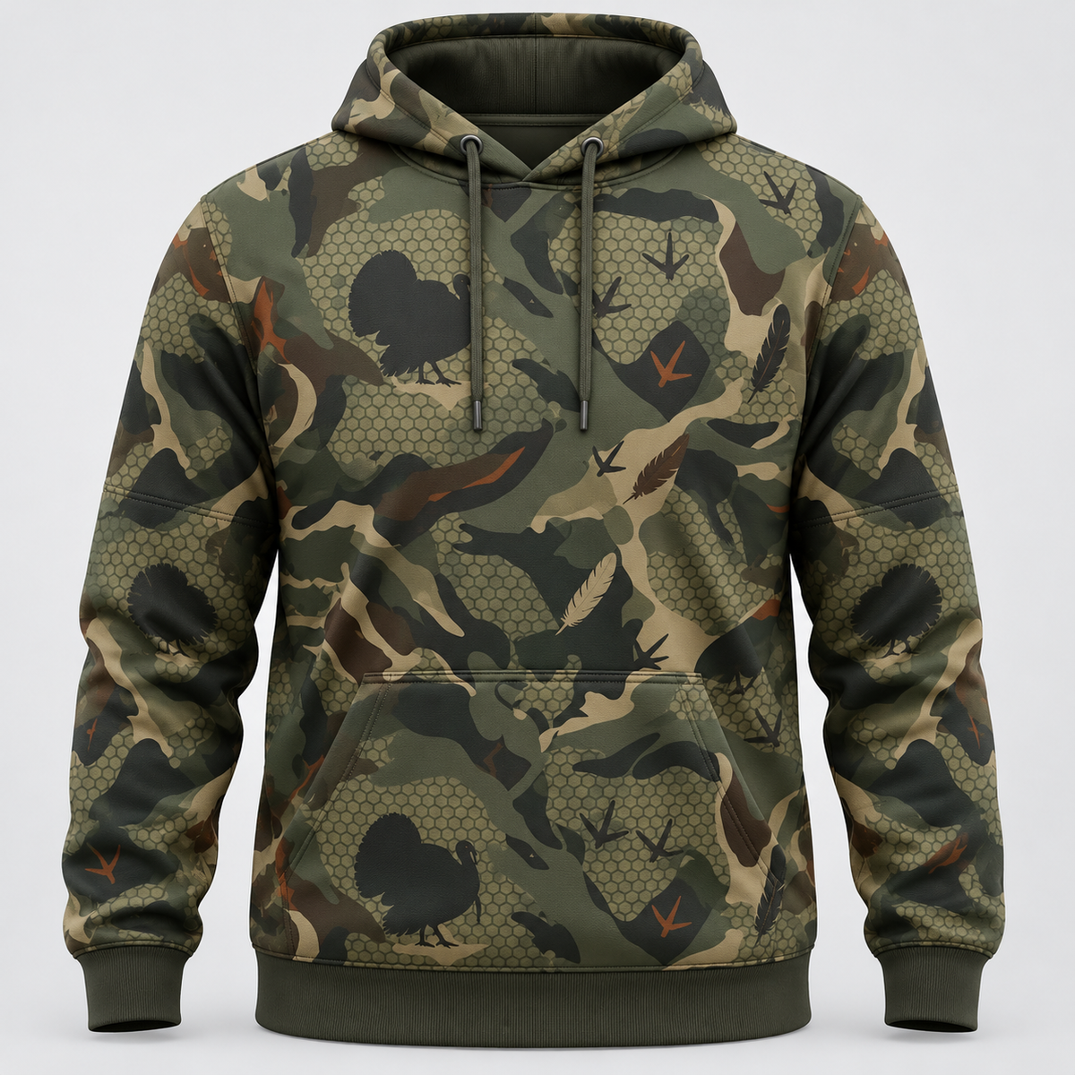 Turkey Hunting Pattern Camouflage Hoodie