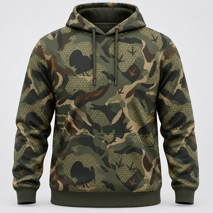 Turkey Hunting Pattern Camouflage Hoodie