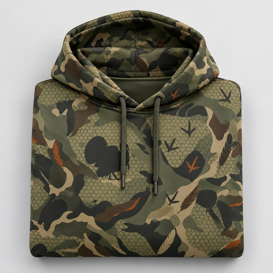 Turkey Hunting Pattern Camouflage Hoodie