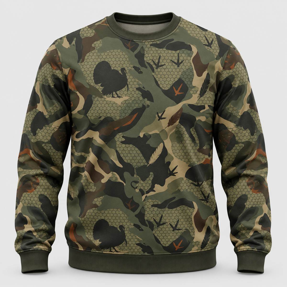 Turkey Hunting Pattern Camouflage Hoodie