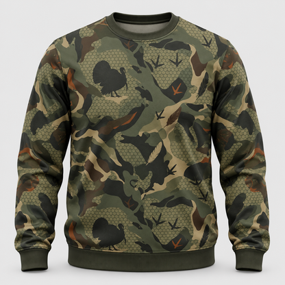 Turkey Hunting Pattern Camouflage Hoodie