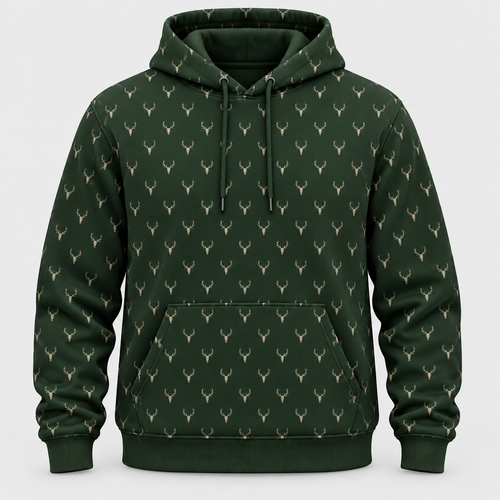 Deer Skull Hunting Pattern Hoodie VC1710