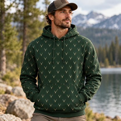 Deer Skull Hunting Pattern Hoodie VC1710
