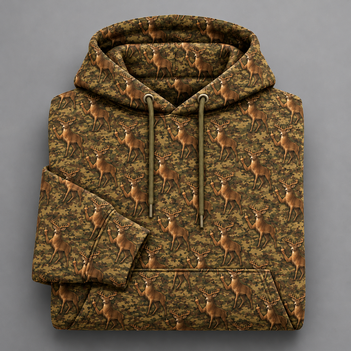 Mule Deer hunting Fuck Hoodie