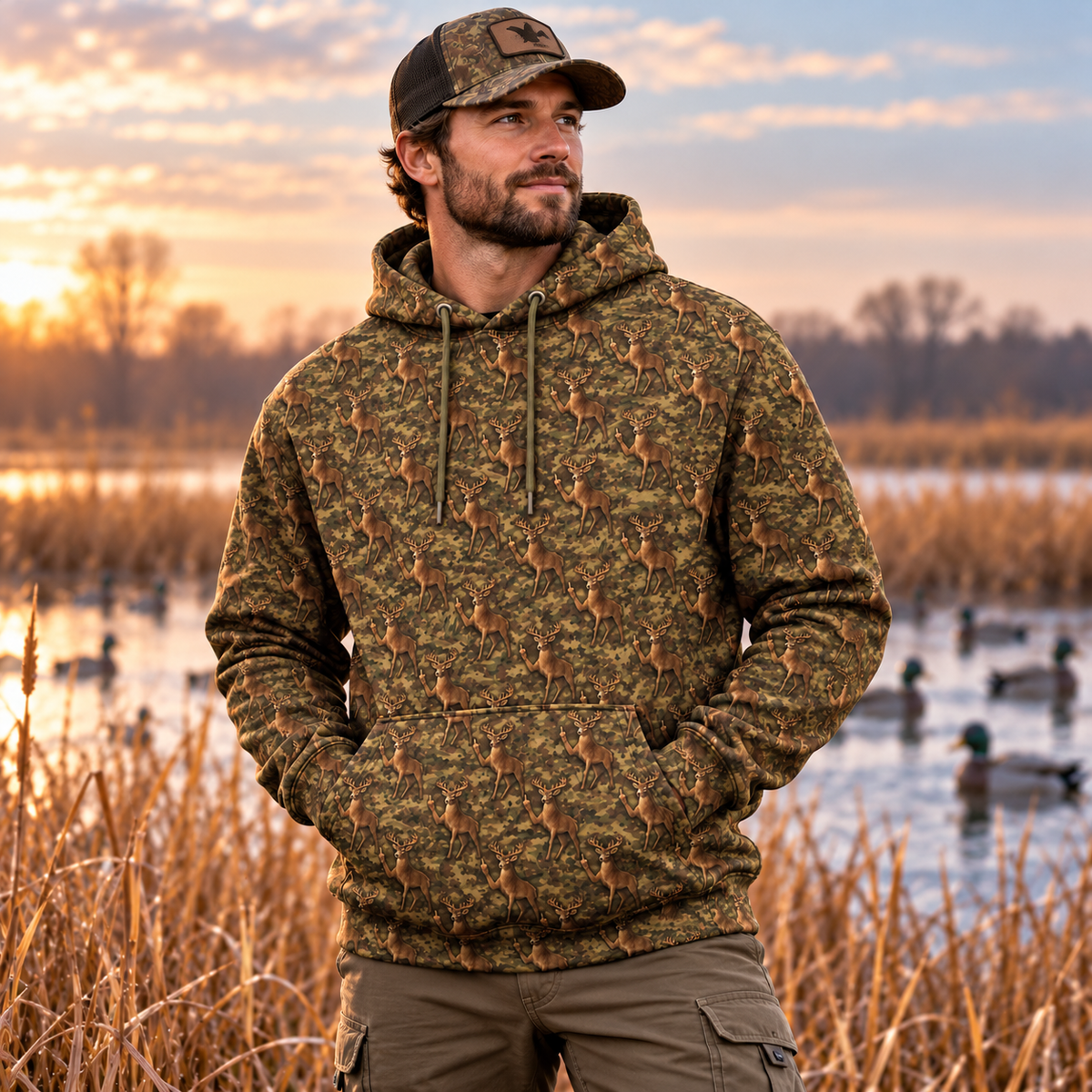 Mule Deer hunting Fuck Hoodie