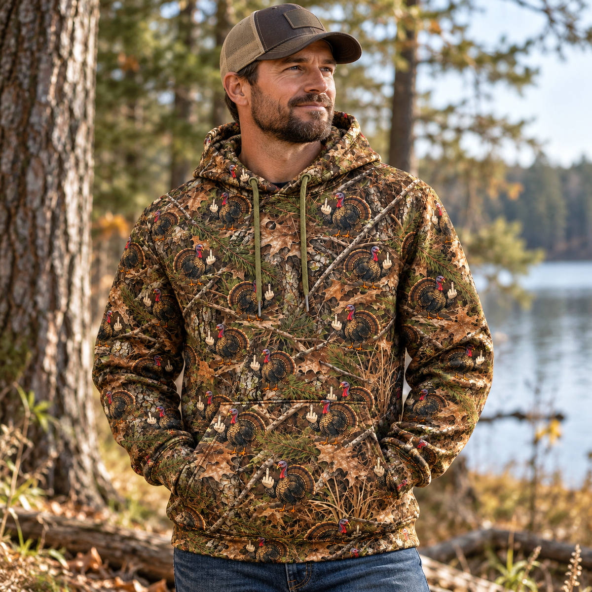 Turkey hunting Fuck Hoodie