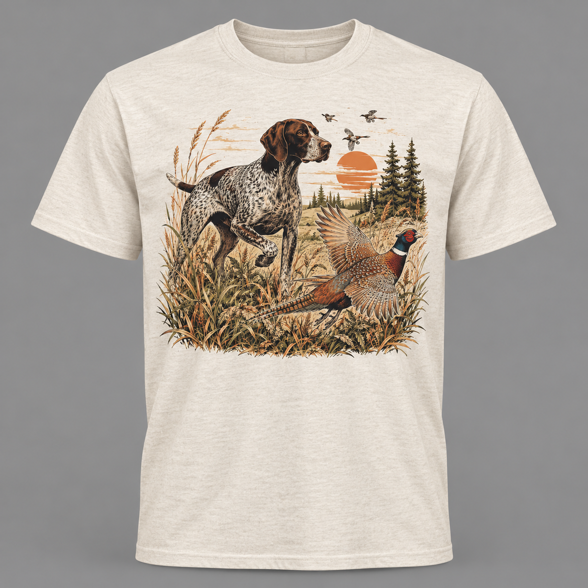 Retro pheasant Waterfowl Hunter Hoodie