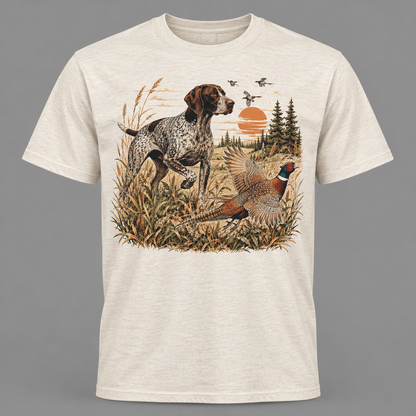 Retro pheasant Waterfowl Hunter Hoodie