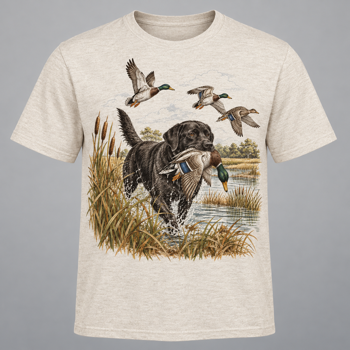 Retro Mallard Waterfowl Hunting Graphic Hoodie