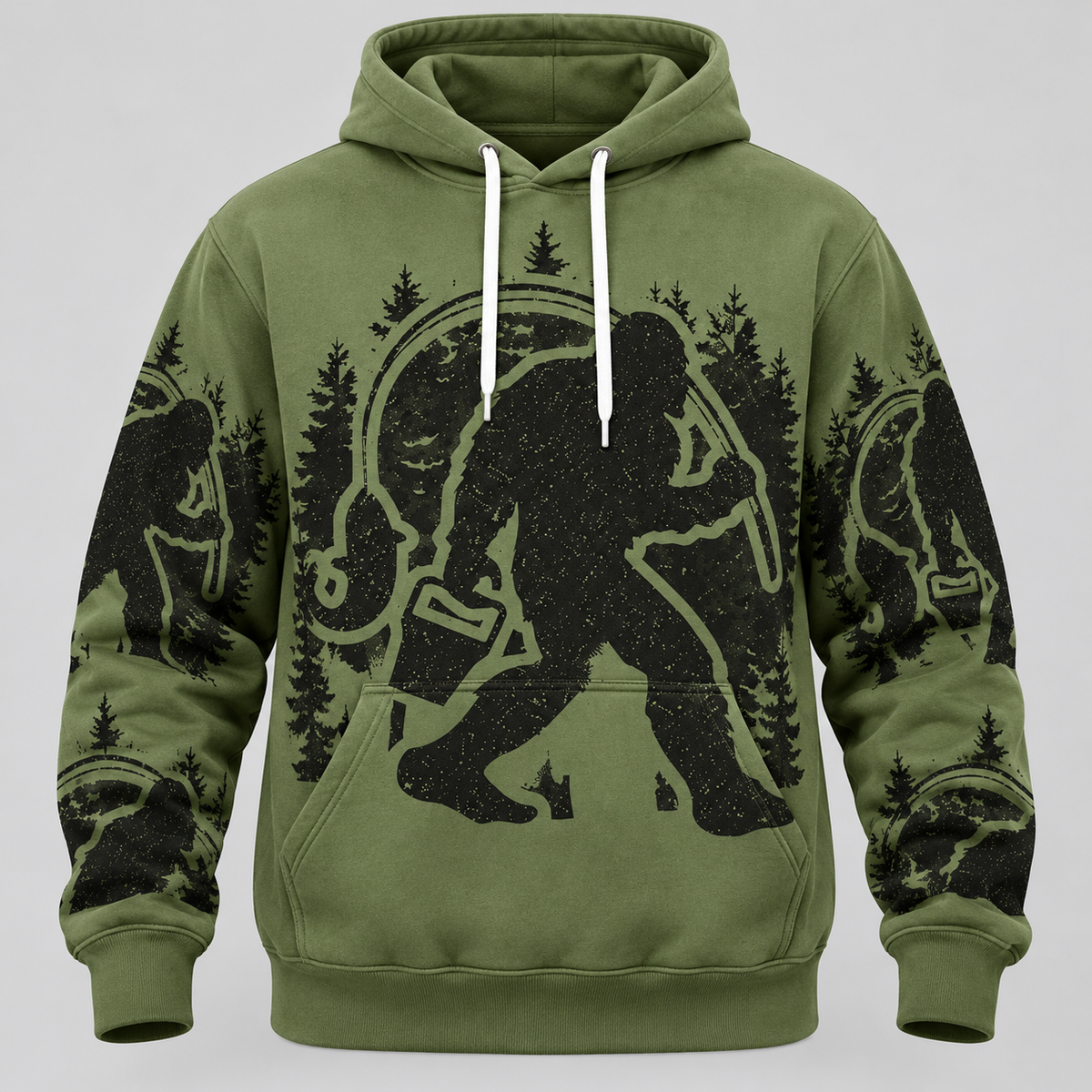 Bigfoot Fishing Hoodie- VC2112