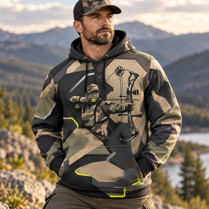 bow archer Hunting Camo Hoodie VC271002
