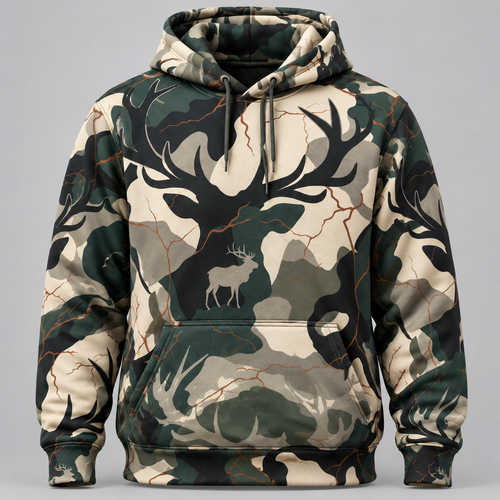 Mule Deer Camo Hunting Hoodie VC271014