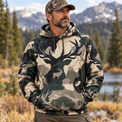 Mule Deer Camo Hunting Hoodie VC271014