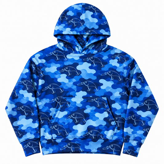 Fishing Pattern Camo Hunting Hoodie