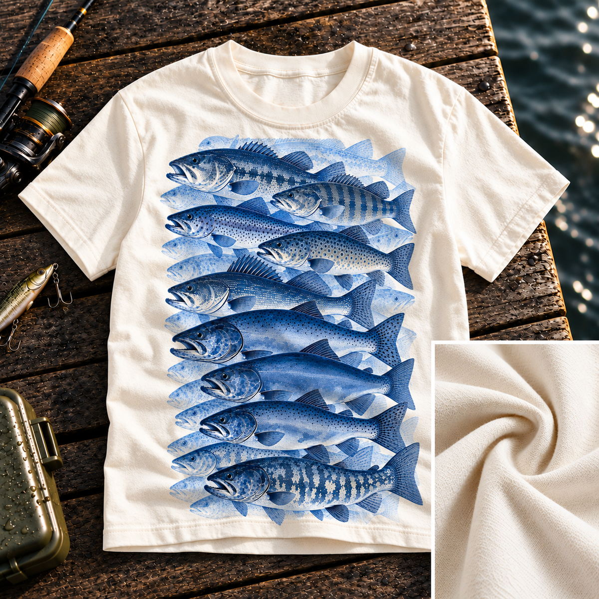 Fishing On Outdoor Cotton T-Shirt NL10072