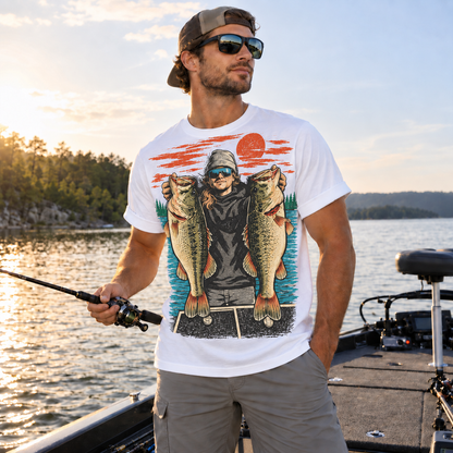 Fishing On Outdoor Cotton T-Shirt NL10081