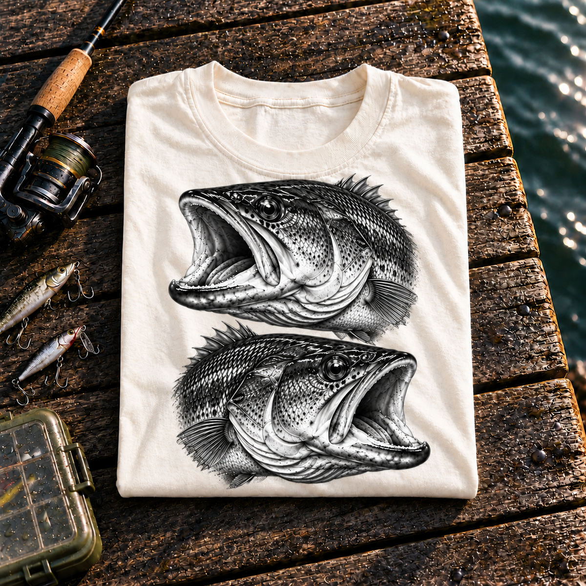 Fishing On Outdoor Cotton T-Shirt NL10080
