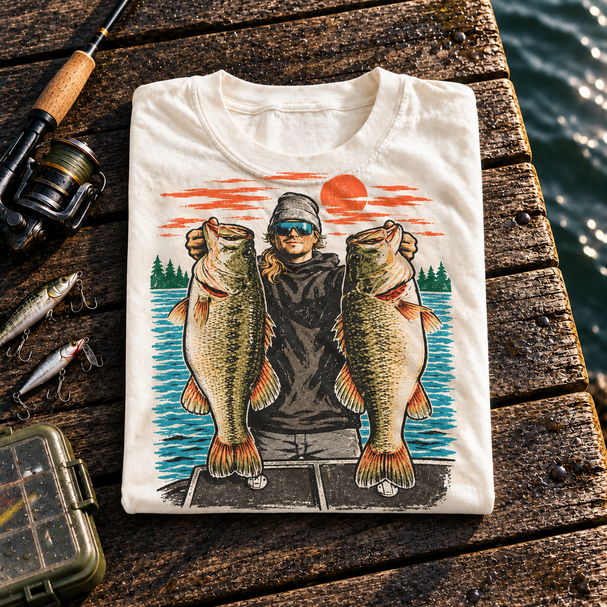 Fishing On Outdoor Cotton T-Shirt NL10081